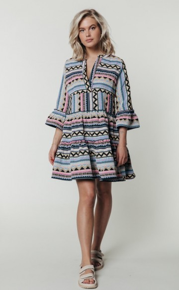 COLOURFUL REBEL INDY BOHO DRESS