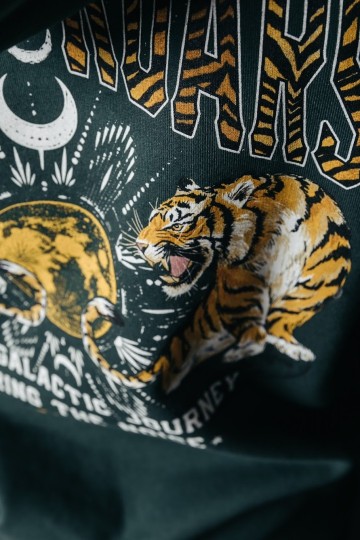 COLOURFUL REBEL HOODIE DARK GREEN