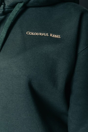 COLOURFUL REBEL HOODIE DARK GREEN