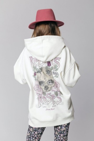 COLOURFUL REBEL HOODIE ROSES