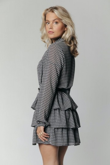 COLOURFUL REBEL DRESS RUFFLE KIMI