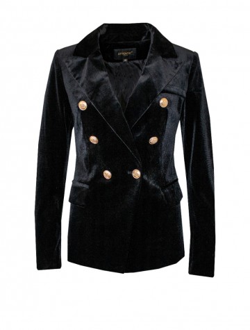 ATTENTIF PARIS BLAZER VELVET BLACK