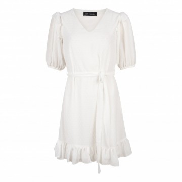 LOFTY MANNER DRESS MAAIKE WHITE