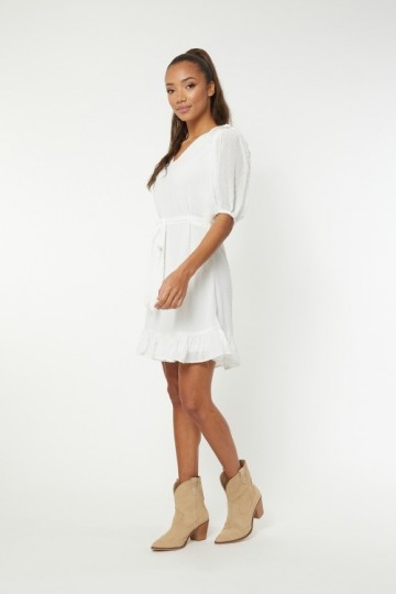 LOFTY MANNER DRESS MAAIKE WHITE