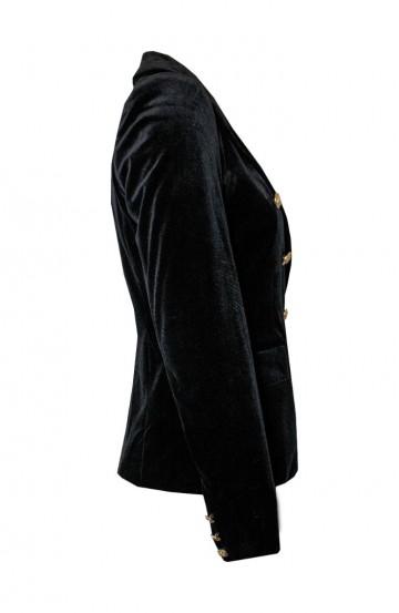 ATTENTIF PARIS BLAZER VELVET BLACK