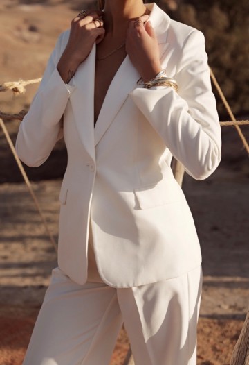 ATTENTIF BLAZER BASIC WHITE