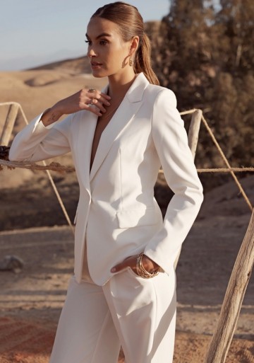 ATTENTIF BLAZER BASIC WHITE