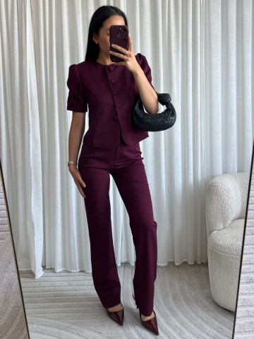 EIGHT PARIS PANTALON BORDEAUX