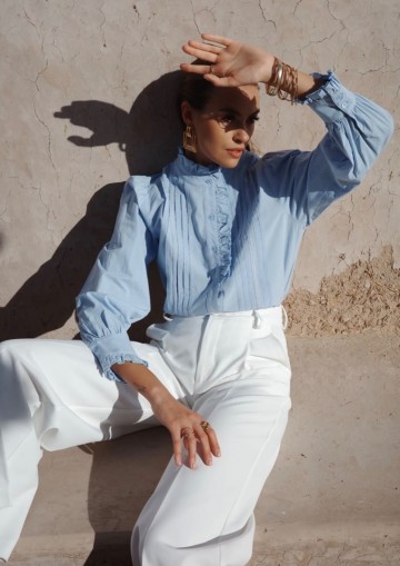 ATTENTIF BLOUSE BABY BLAUW