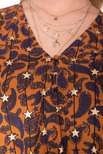 COLOURFUL REBEL PAISLEY DRESS