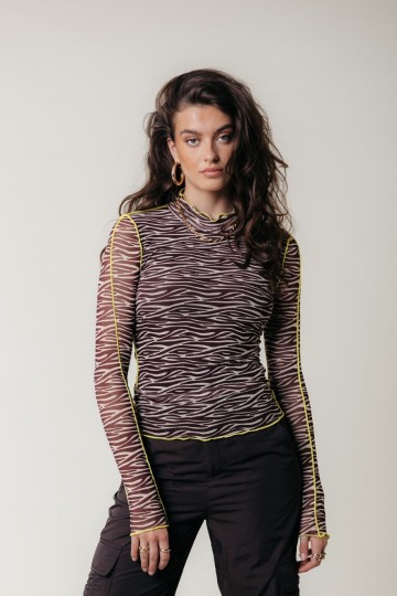 COLOURFUL REBEL TOP ZEBRA