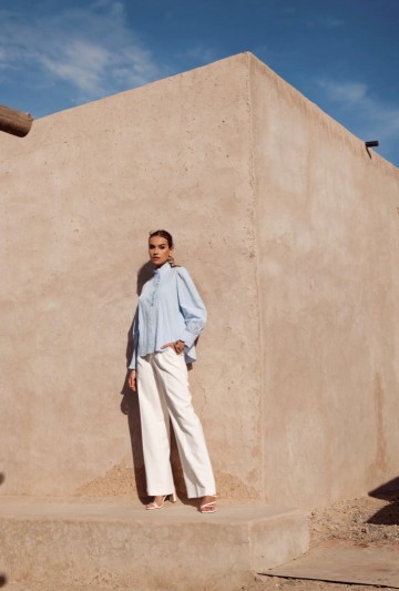 ATTENTIF BLOUSE BABY BLAUW