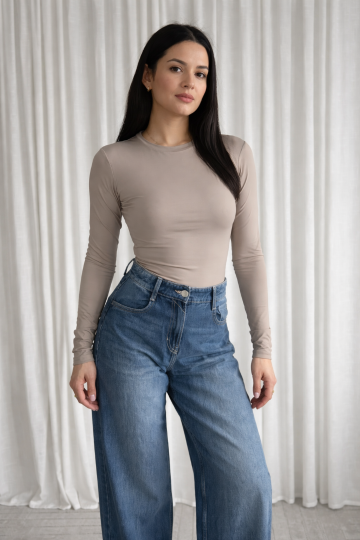 EIGHT PARIS TOP LM BEIGE