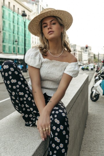 COLOURFUL REBEL SMOCK TOP