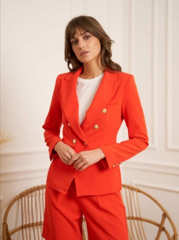 HASHTAG BIJ MARLEEN ATTENTIF PARIS BLAZER ORANJEATTENTIF PARIS BLAZER ORANJE