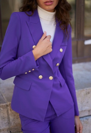 ATTENTIF PARIS BLAZER PURPLE