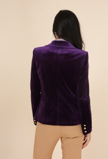 ATTENTIF BLAZER VELVET PURPLE