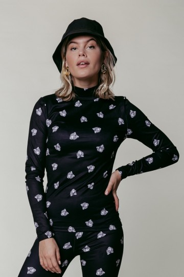 COLOURFUL REBEL TIGER FACE TOP