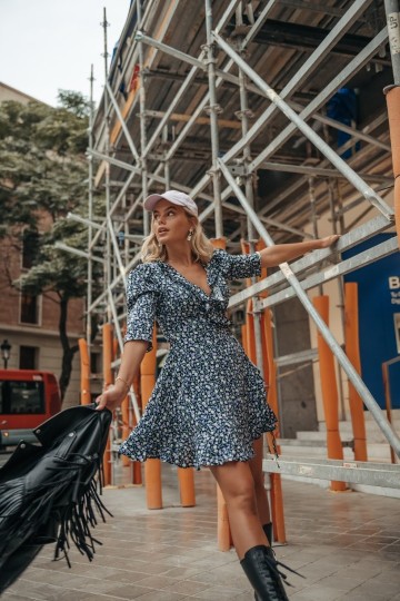 COLOURFUL REBEL FIKA FLOWER DRESS