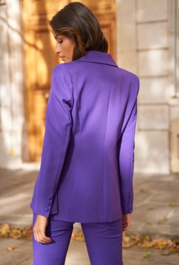 ATTENTIF LONG BLAZER PURPLE