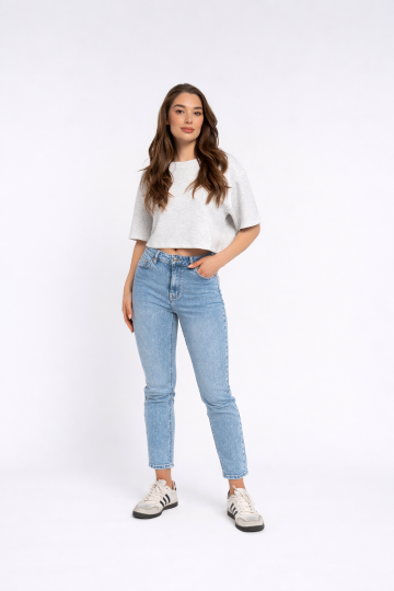 REDIAL MOM JEANS M BLUE
