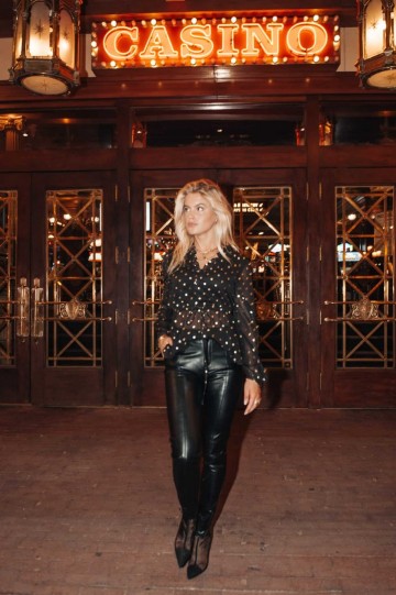 HASHTAG BIJ MARLEEN COLOURFUL REBEL XHILLY GOLD DOTS BOHEMIAN BLOUSE