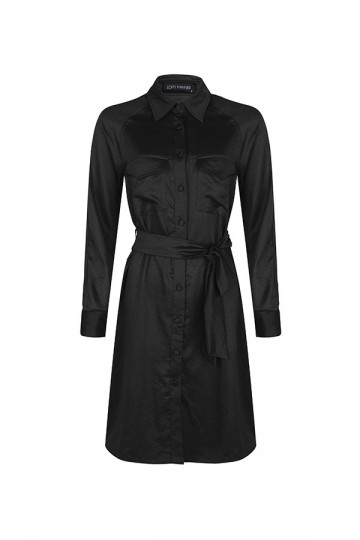 HASHTAG BIJ MARLEEN LOFTY MANNER DRESS DILARA BLACK