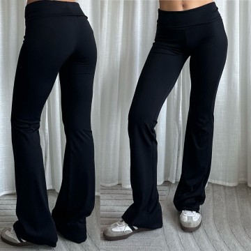 EIGHT PARIS FLARED PANTS BLACK