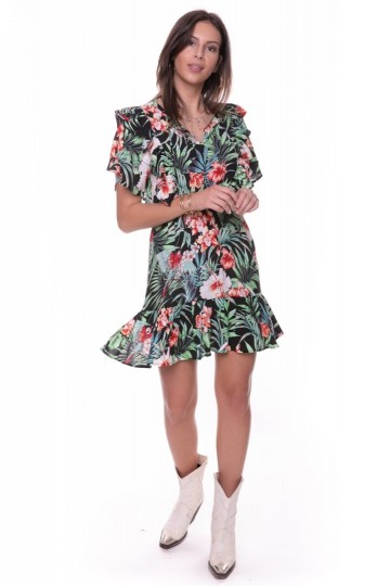 HASHTAG BIJ MARLEEN COLOURFUL REBEL VIVA DRESS