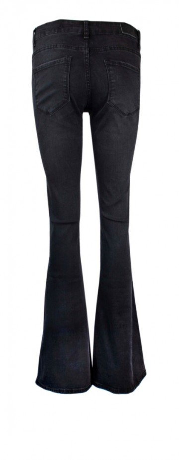 Flared Jeans Redial Paris Black Used Dark # Bij Marleen