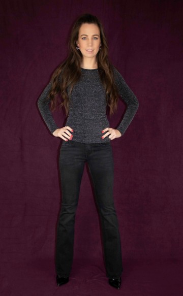 Flared Jeans Redial Paris Black Used Dark # Bij Marleen