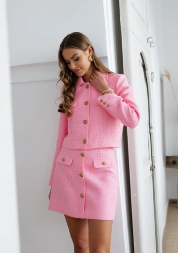 ATTENTIF BLAZER TWEED PINK