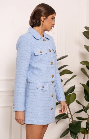 ATTENTIF BLAZER TWEED BLUE