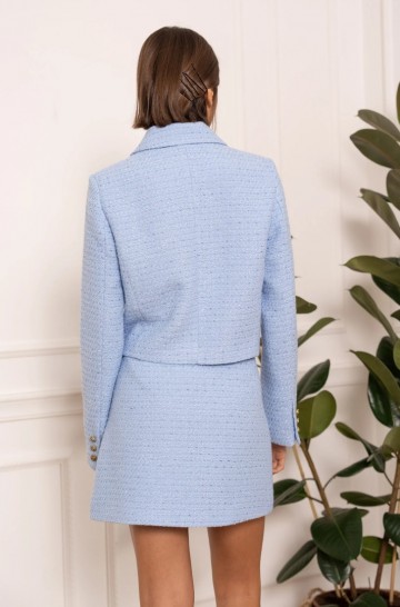 ATTENTIF BLAZER TWEED BLUE