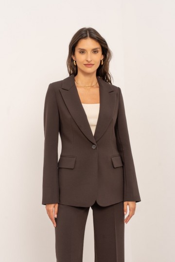 ATTENTIF BLAZER BASIC COFFEE