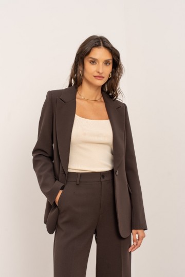 ATTENTIF BLAZER BASIC COFFEE