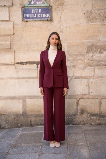 ATTENTIF BLAZER BASIC BORDEAUX