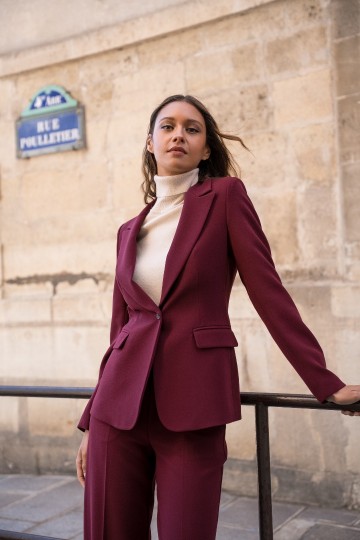 ATTENTIF BLAZER BASIC BORDEAUX