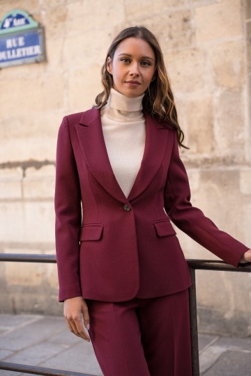 ATTENTIF BLAZER BASIC BORDEAUX