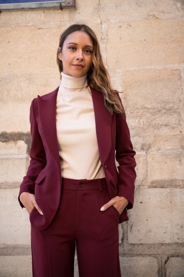 ATTENTIF BLAZER BASIC BORDEAUX