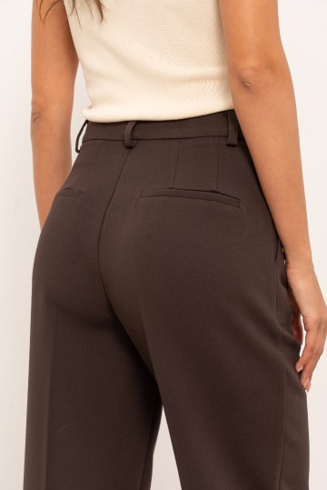 ATTENTIF PANTALON STRAIGHT COFFEE