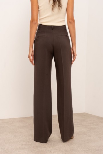 ATTENTIF PANTALON STRAIGHT COFFEE