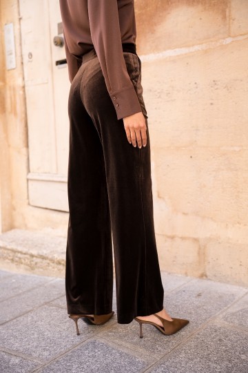 ATTENTIF PANTALON VELVET D BROWN