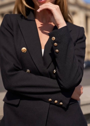 ATTENTIF BLAZER NEW BLACK