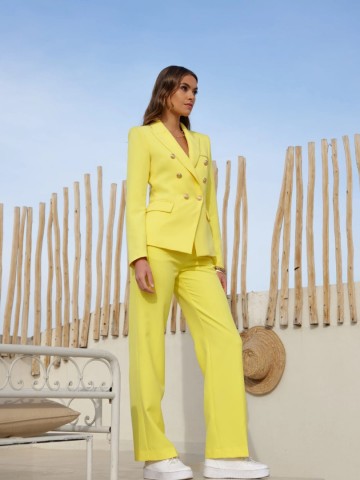 ATTENTIF PARIS BLAZER GEEL