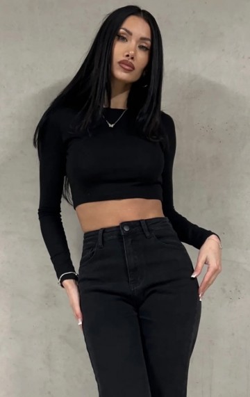 REDIAL JEANS TALL BLACK