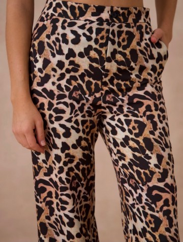 ATTENTIF PANTALON LEOPARD