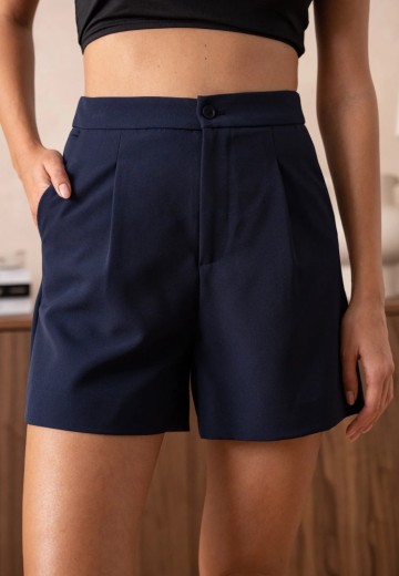 ATTENTIF PARIS SHORT NAVY