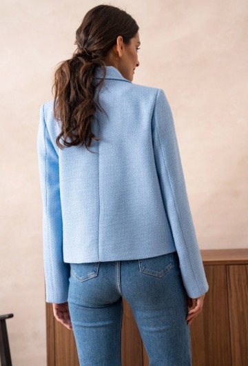 ATTENTIF BLAZER STRAIGHT L BLUE