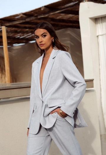 ATTENTIF BLAZER SUMMER GREY